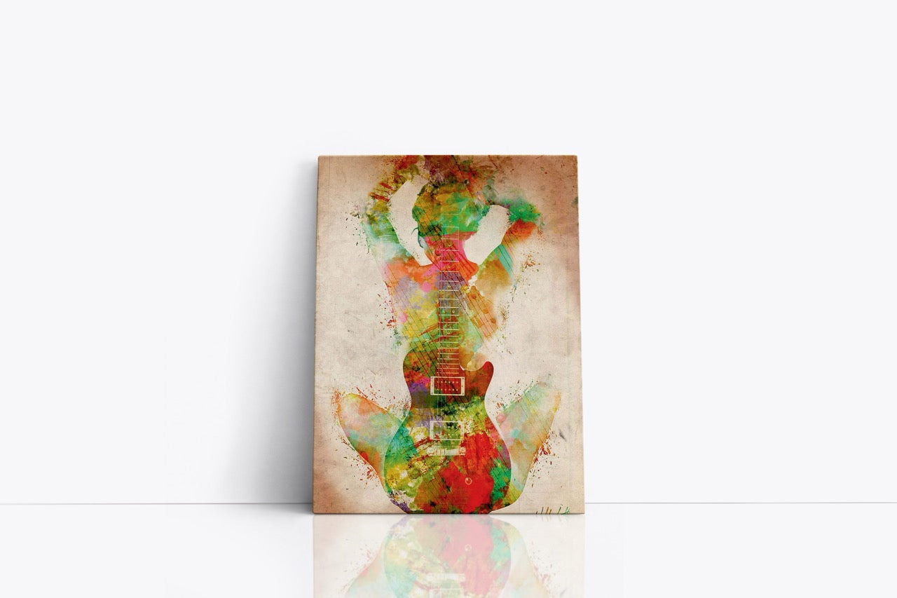 Tablou Canvas Silueta De Chitara
