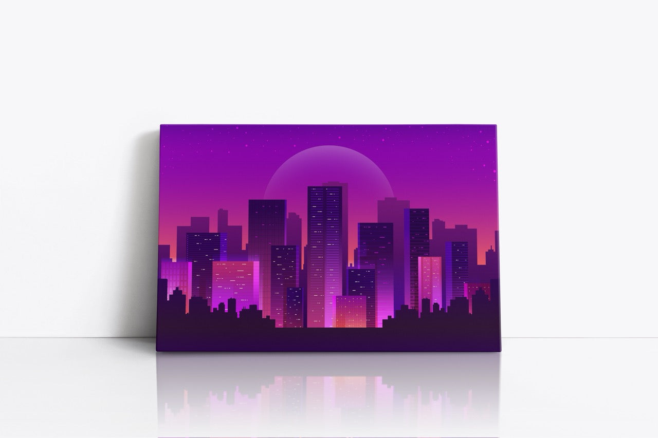 Tablou Canvas Digital City Night