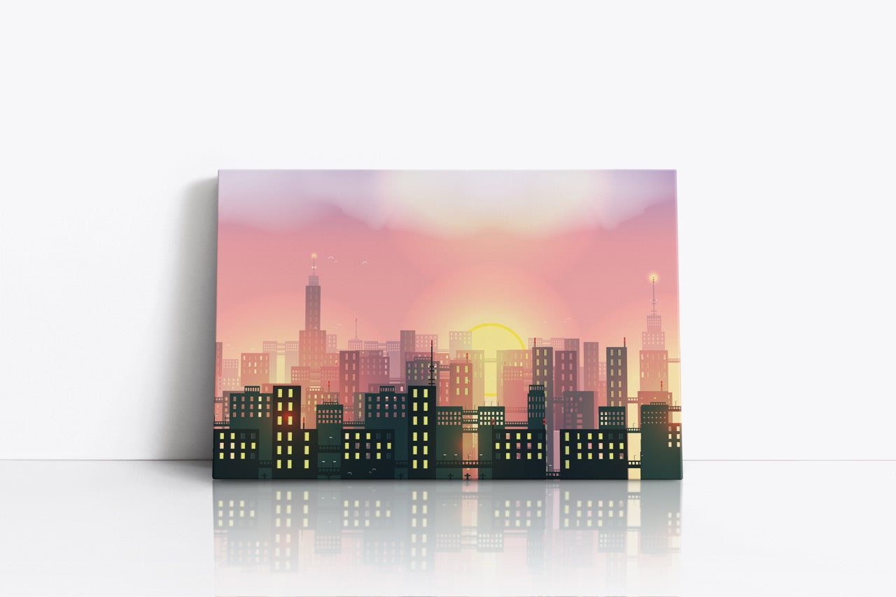 Tablou Canvas Urban City Sunrise