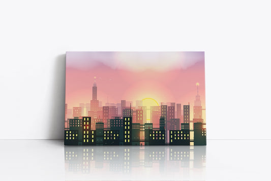 Tablou Canvas Urban City Sunrise