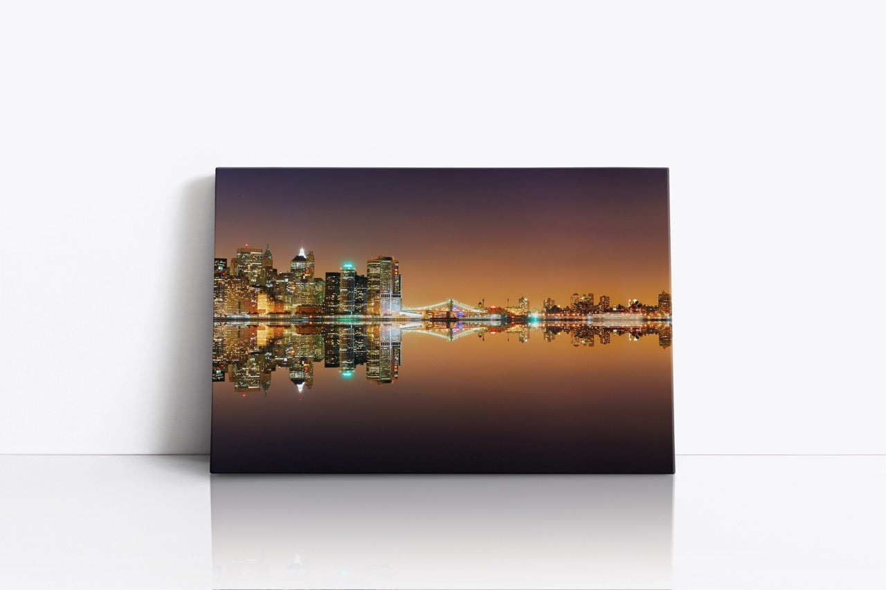 Tablou Canvas New York În Reflexie