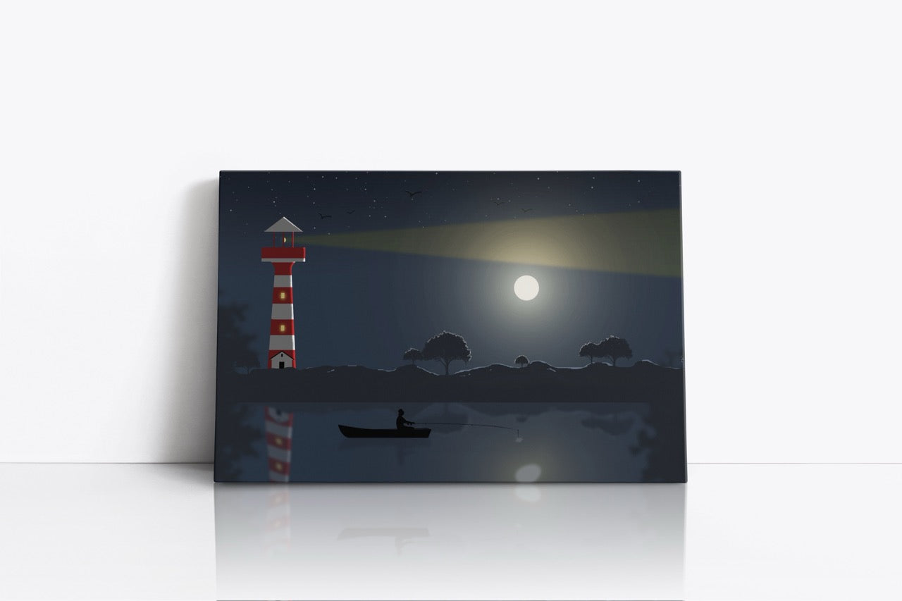 Tablou Canvas Pescarul Nopții