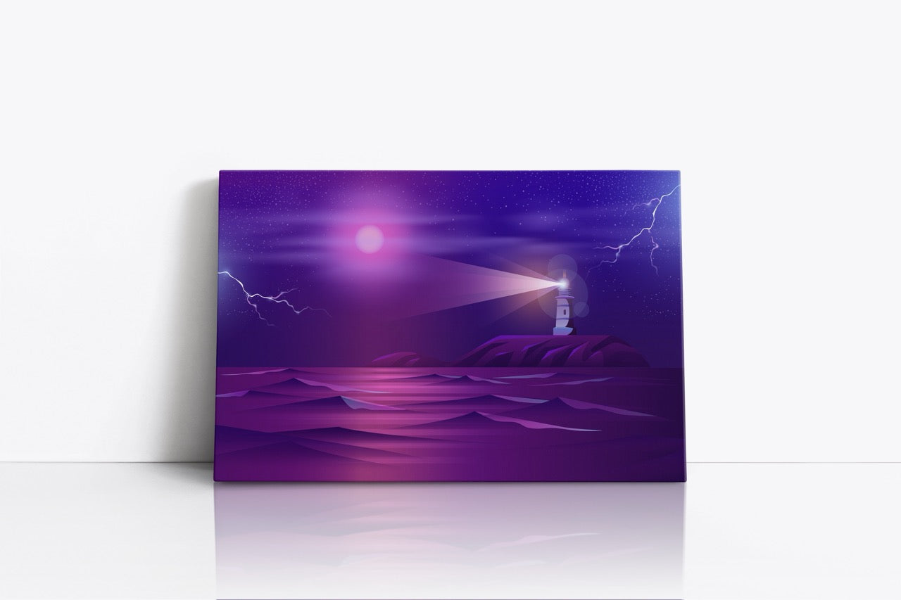 Tablou Canvas Purple Port