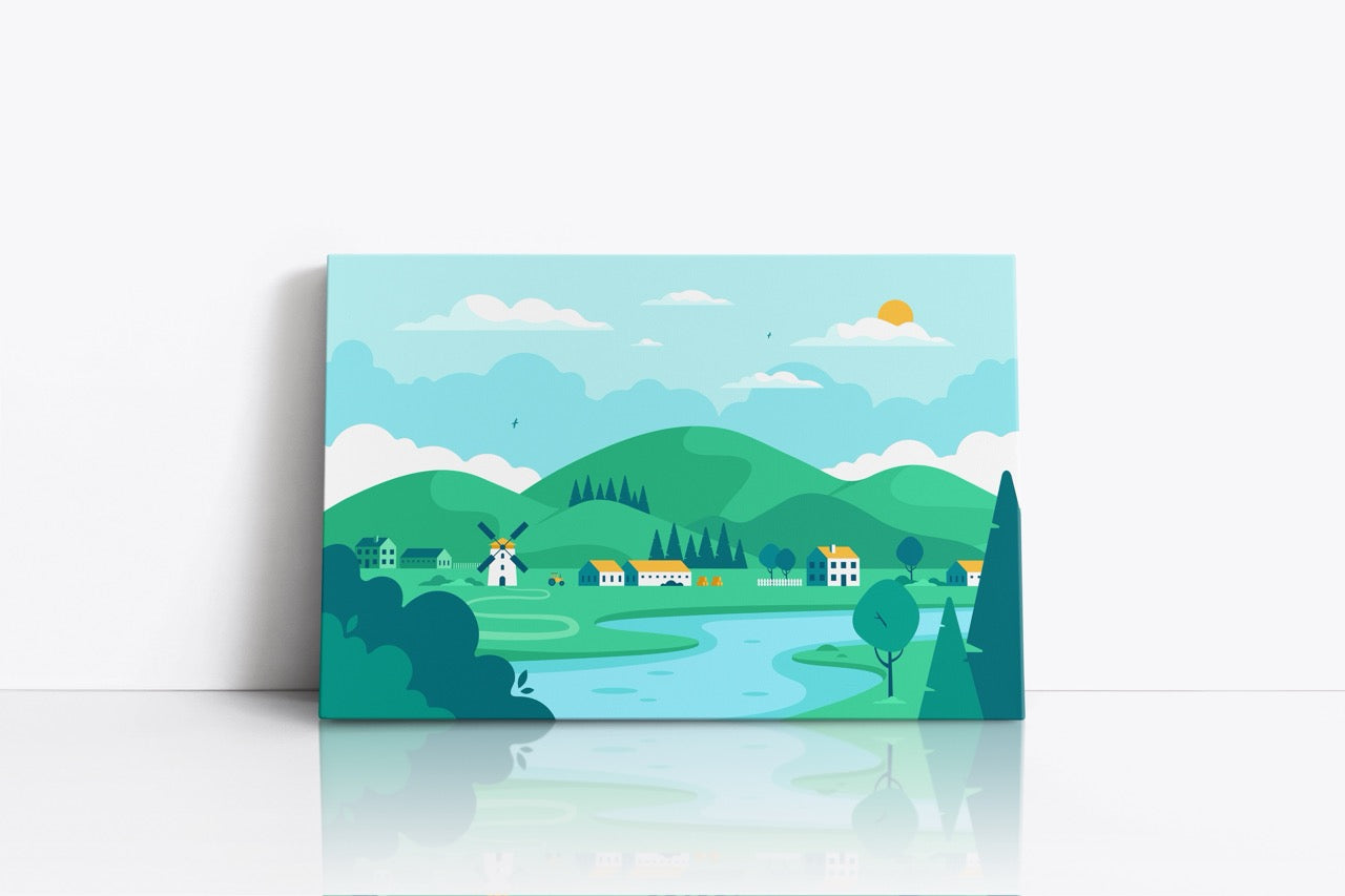Tablou Canvas Digital Vilage
