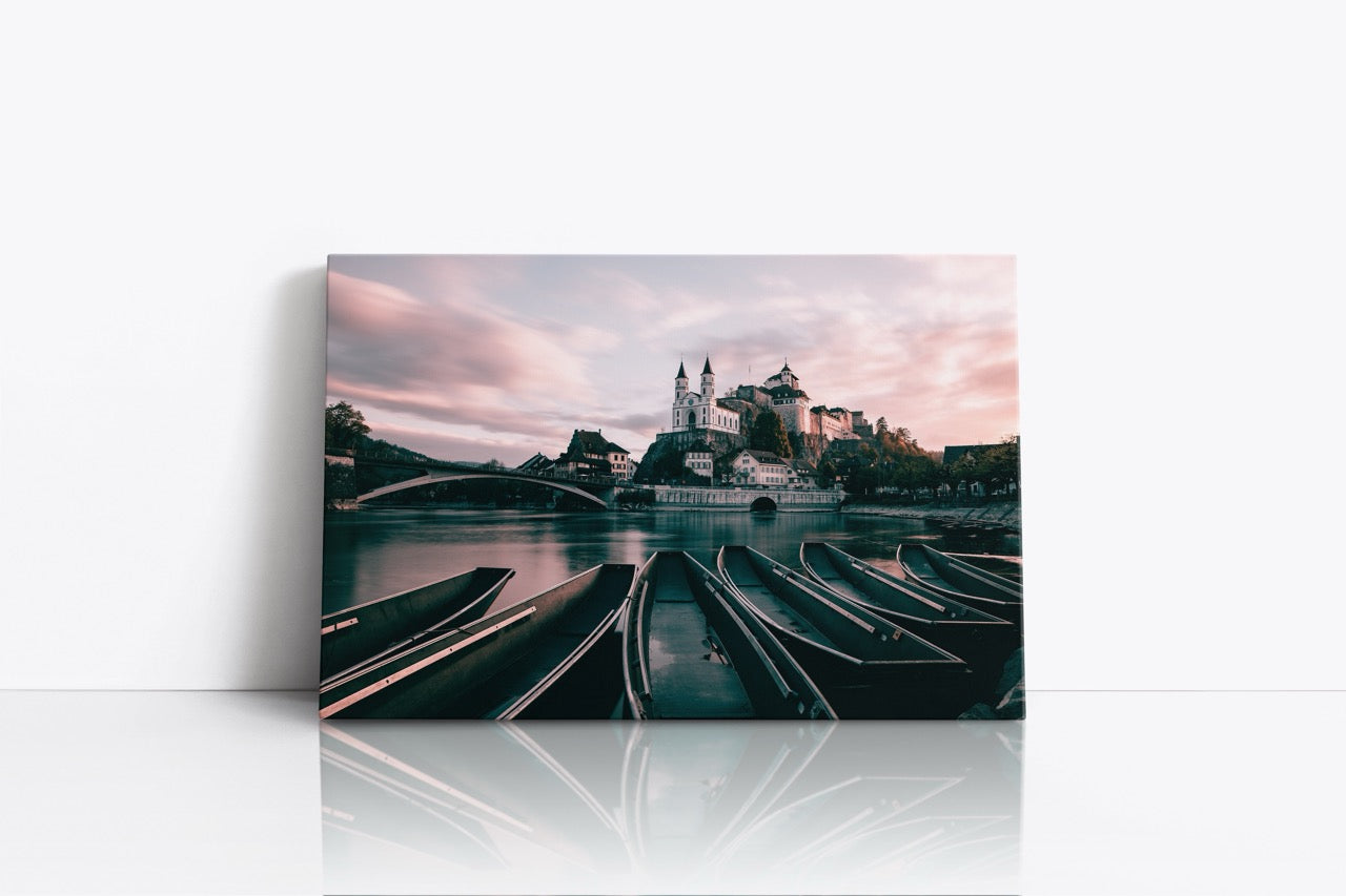 Tablou Canvas Castel Boat