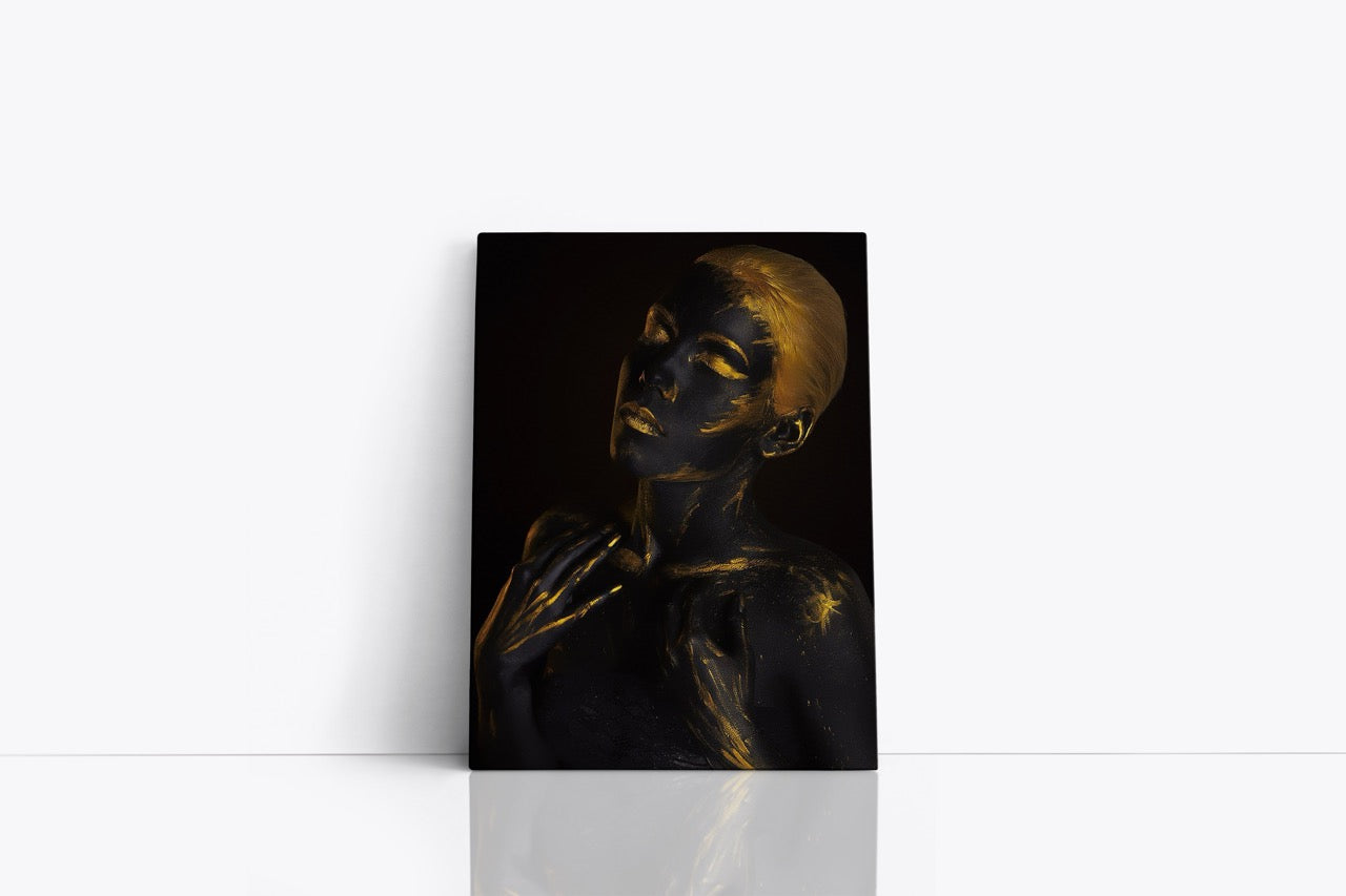 Tablou Canvas Pictura Cu Aur