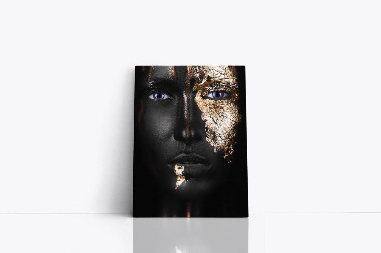 Tablou Canvas Gold Face
