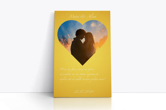 Tablou Canvas Personalizat VDay Gold